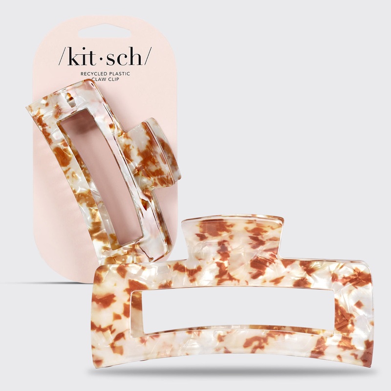 Eco-Friendly Jumbo Open Shape Claw Clip – Brown