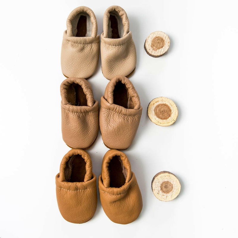 Flax, Oat, Camel LOAFERS Leather Shoes Baby and Toddler