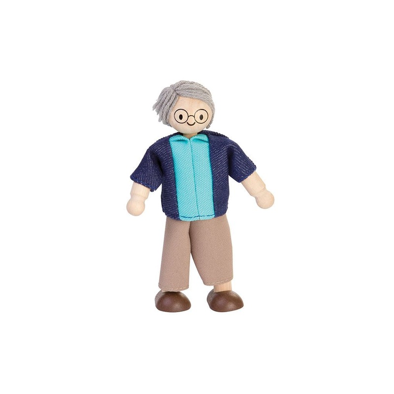Grandfather Dollhouse Figure – Light Skin Tone