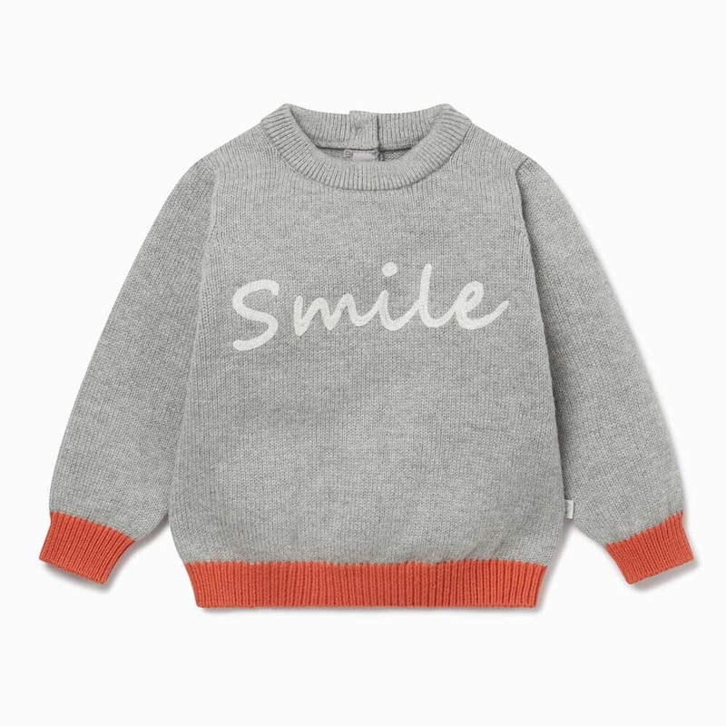 Knitted Smile Slogan Sweater|3-4yr|4-5yr|5-6yr
