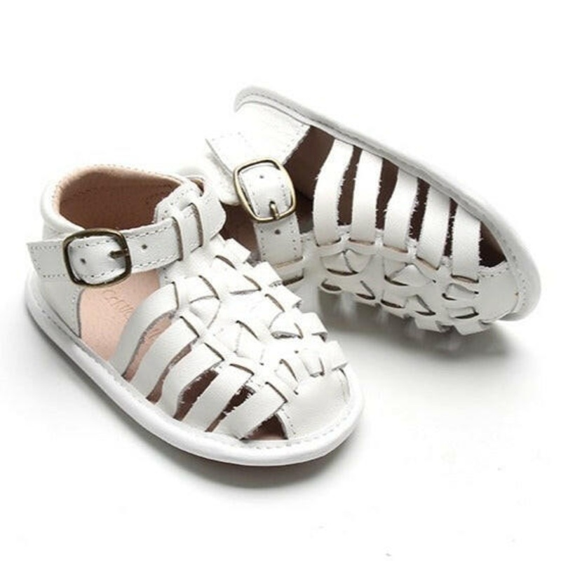 Leather Indie Sandal | Color ‘Cotton’ | Soft Sole