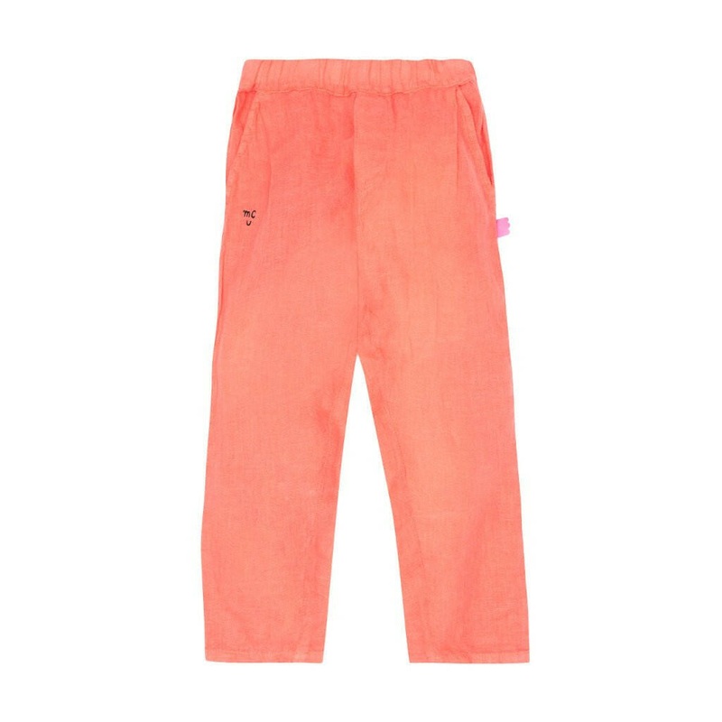MC Coral Kid Linen Pant|2Y|3Y|4Y|5Y|6Y|8Y|10Y|Coral