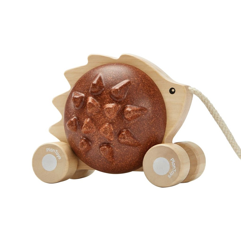 Pull-Along Hedgehog – Brown