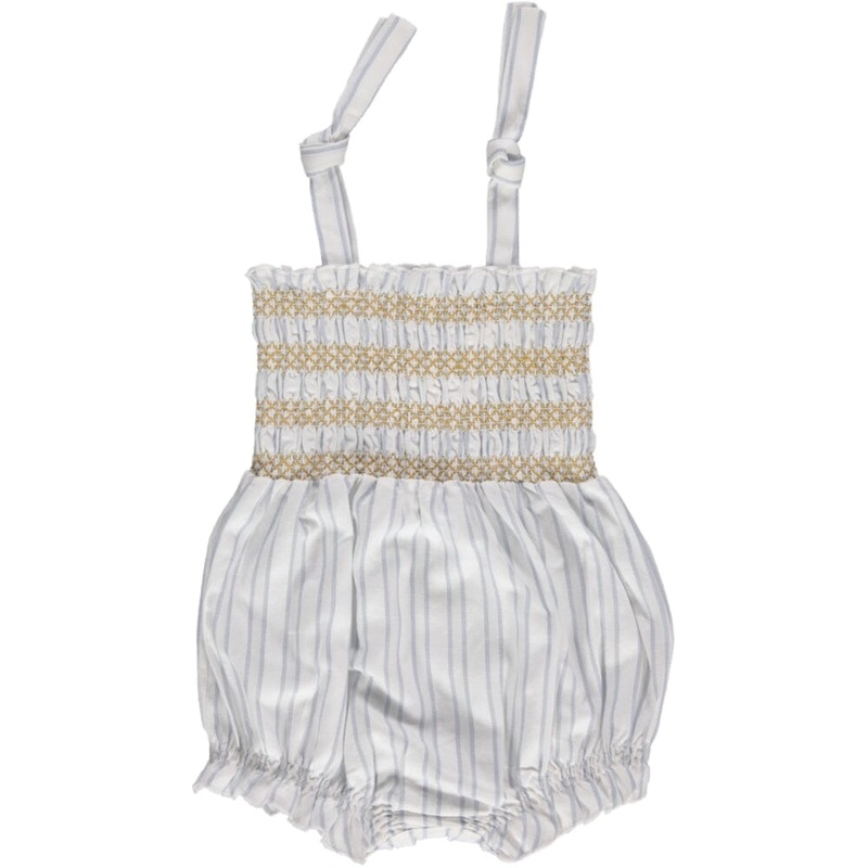Smocked Stripe Romper|6m|12m|18m|24m