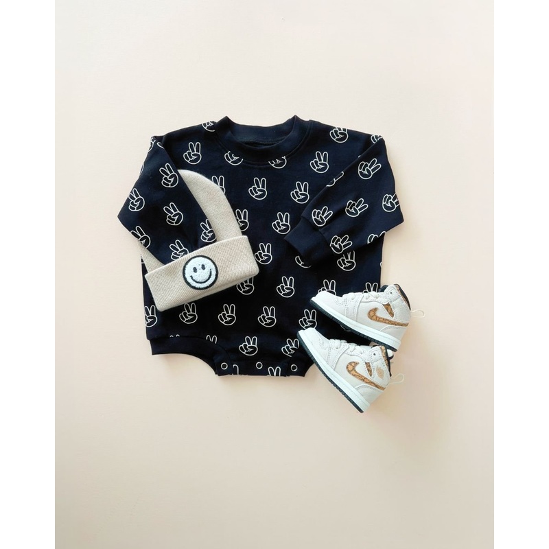 Bubble Romper | Good Vibes|Newborn|0-3M|3-6M|6-12M|12-18M|18-24M|2T