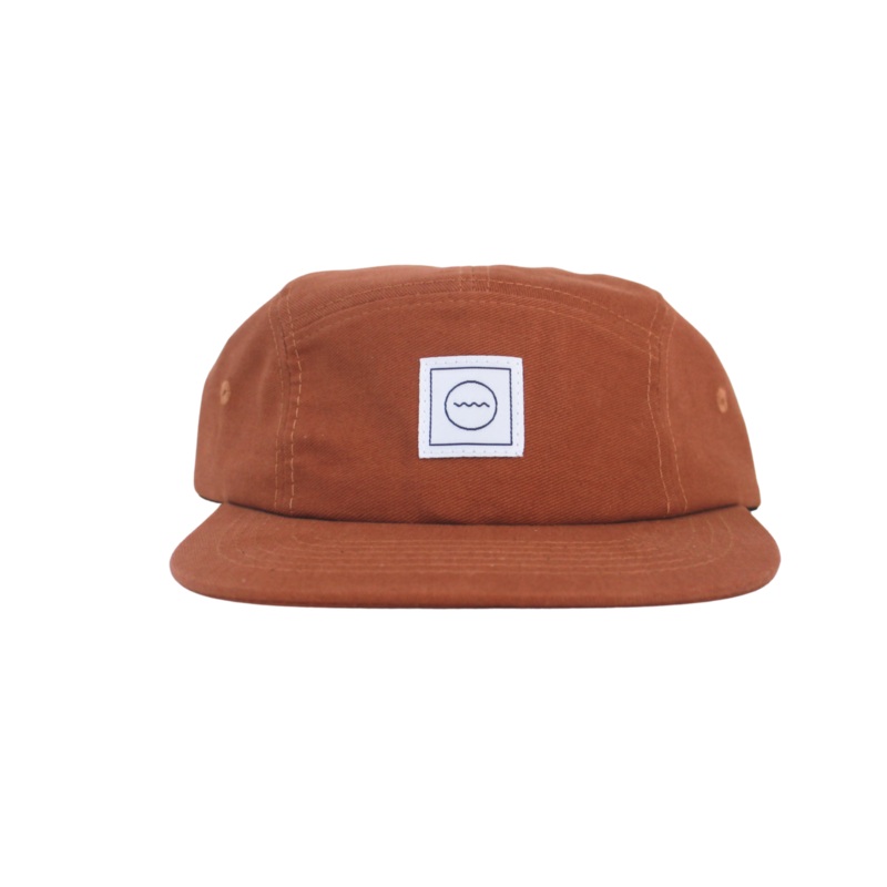 Cotton Five-Panel Hat in Rust|Size 1|Size 2|Size 3|Adult