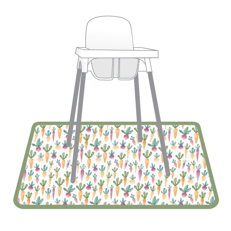Farm Produce Splash Mat – A Waterproof Catch-All for Highchair Spills and More!