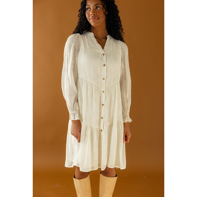 Made For You Button Up Midi|Ivory|S|M|L|XL