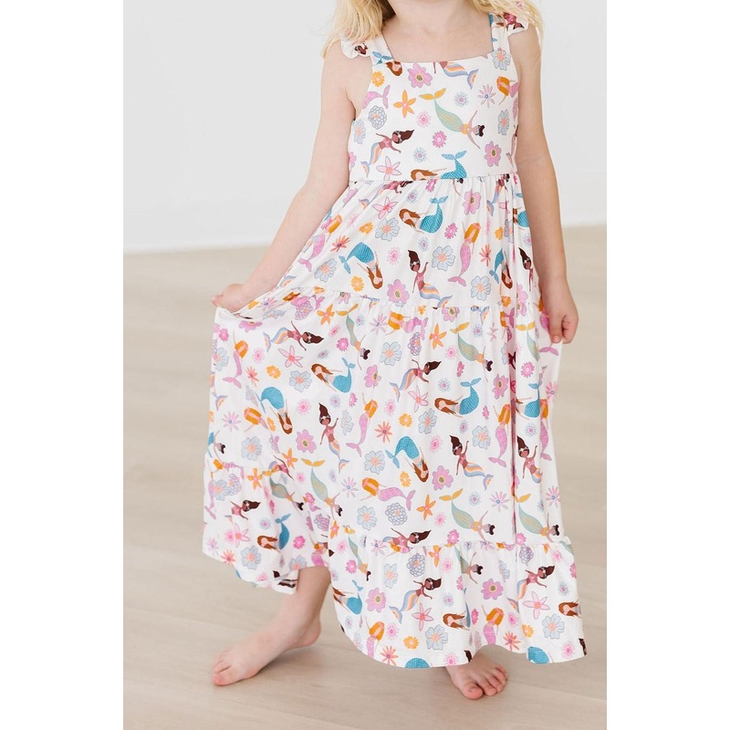 Mermaid Magic Ruffle Maxi Dress