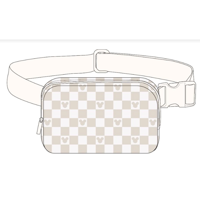 Neutral Checks Magical Belt Bag
