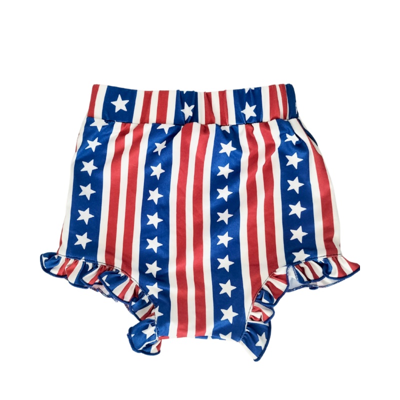 PREORDER! Belle High Waist Bloomer – Patriotic Stripe