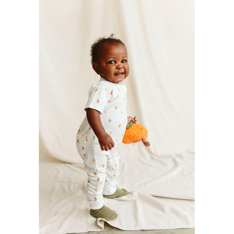 S/S ZIPPER ONEPIECE | CITRUS|NB|0-3M|3-6M|6-12M|12-18M|18-24M