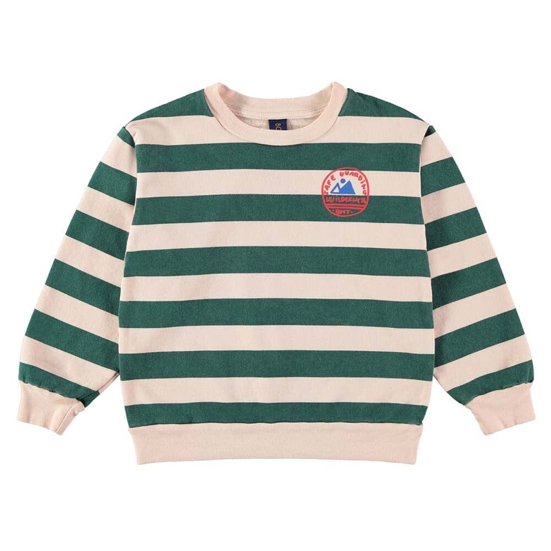 Sweatshirt Wide Stripes – Fog|3-6m|6-12m|12-18m|18-24m|2-3yr|3-4yr|4-5yr|6-7yr