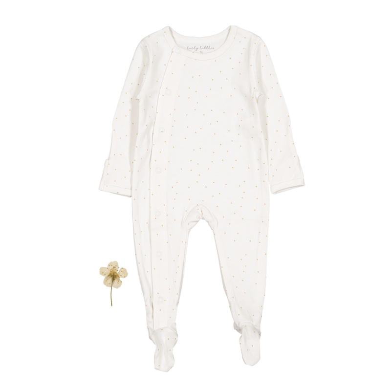 The Printed Snap Romper – Pearl Dot