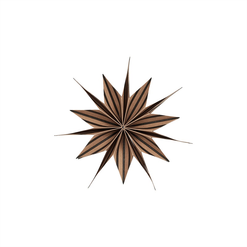 Toppu Christmas Star in Brown/Black