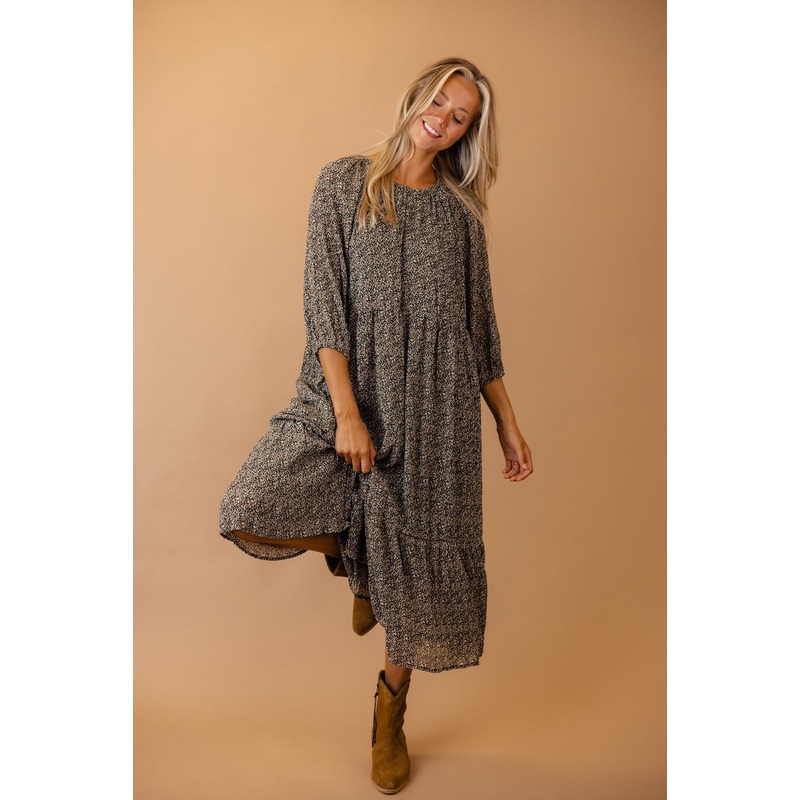 Valley of Your Heart Puff Sleeve Dress
