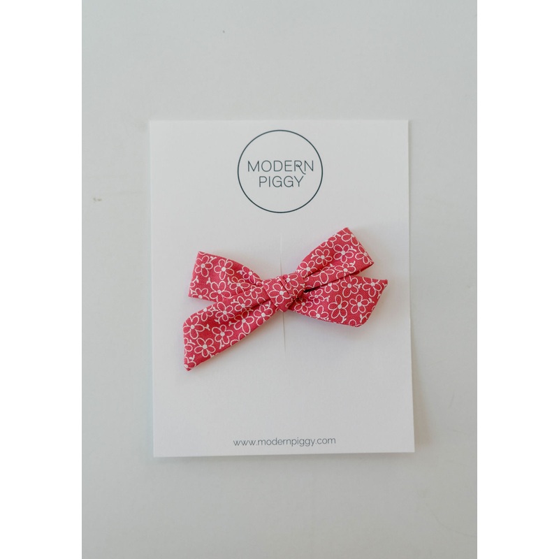 Bloomberry | Hand-tied Bow|Alligator Clip|Nylon Headband