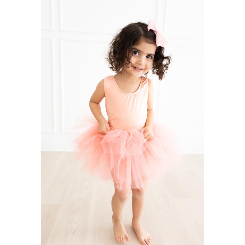 Bright Peach Tank Tutu Leotard