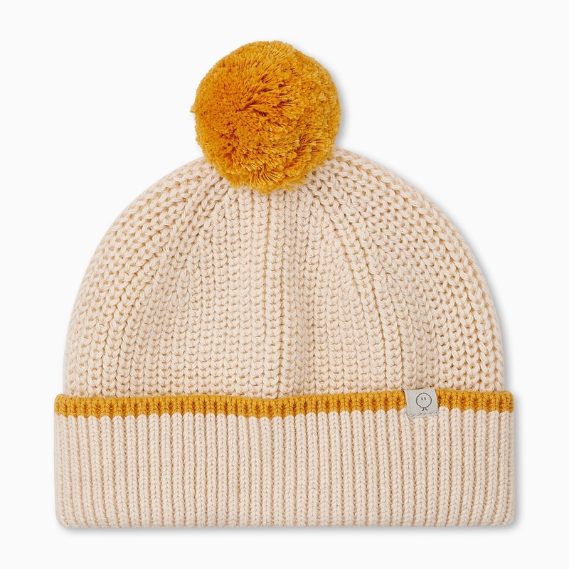 Chunky Knit Hat – Oatmeal|0-6m