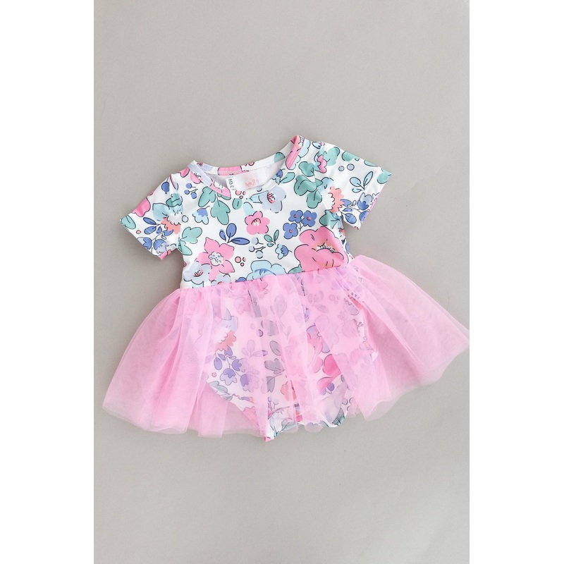 Hydrangea Tutu Bodysuit|0-3M|3-6M|6-12M|12-18M|18-24M