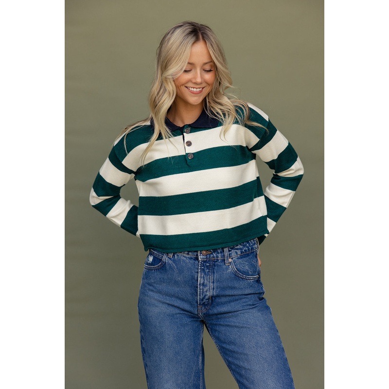 The Real Thing Collared Sweater