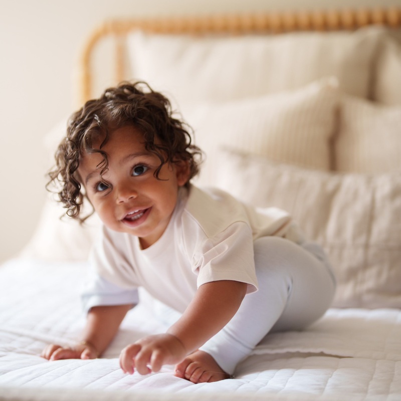Organic Colorblock T-Shirt|Oatmeal / Grey Lilac / Glacier|0-3M|3-6M|6-9M|9-12M|12-18M|18-24M|2-3T|3-4T|4-5T|5-6T
