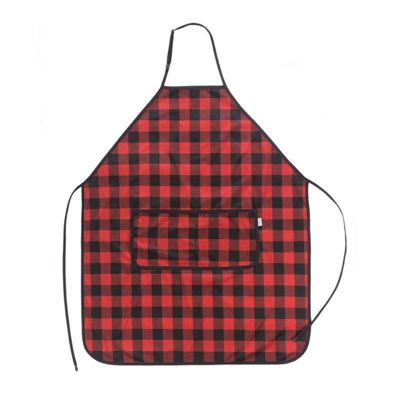 Red Buffalo Plaid Apron – fits sizes youth small through adult 2XL