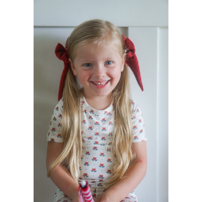 Red White & Blue Tulip 2pc Bamboo Pajamas