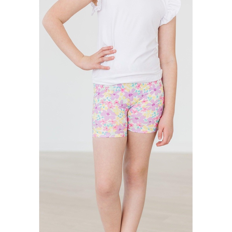 Summer Watercolor Twirl Shorts