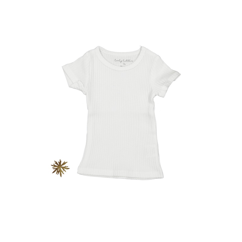 The Short Sleeve Tee – Bone|3m|6m|12m|18m|24m|36m|4y|6y|8y