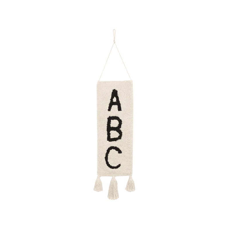 WALL HANGING ABC|75 x 25 cm|Black