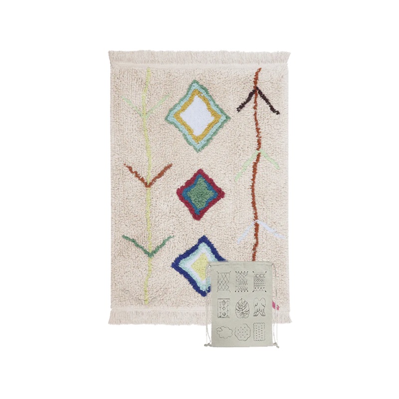 WASHABLE RUG MINI KAAROL|70 x 100 cm|Multicolor