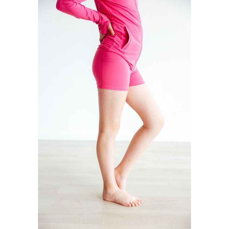 Fuchsia Flash Active Shorty Shorts