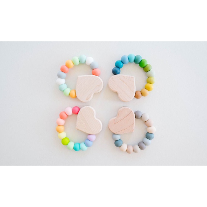 Heart Charm Teether|Bannor|Confetti|Mountain|Riverbed