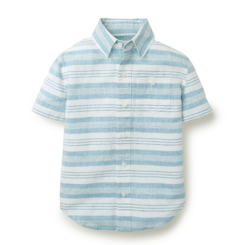 Linen Short Sleeve Button Down Shirt