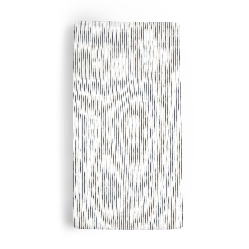 Organic Cotton Changing Pad Cover – Cobi Blue Stripes