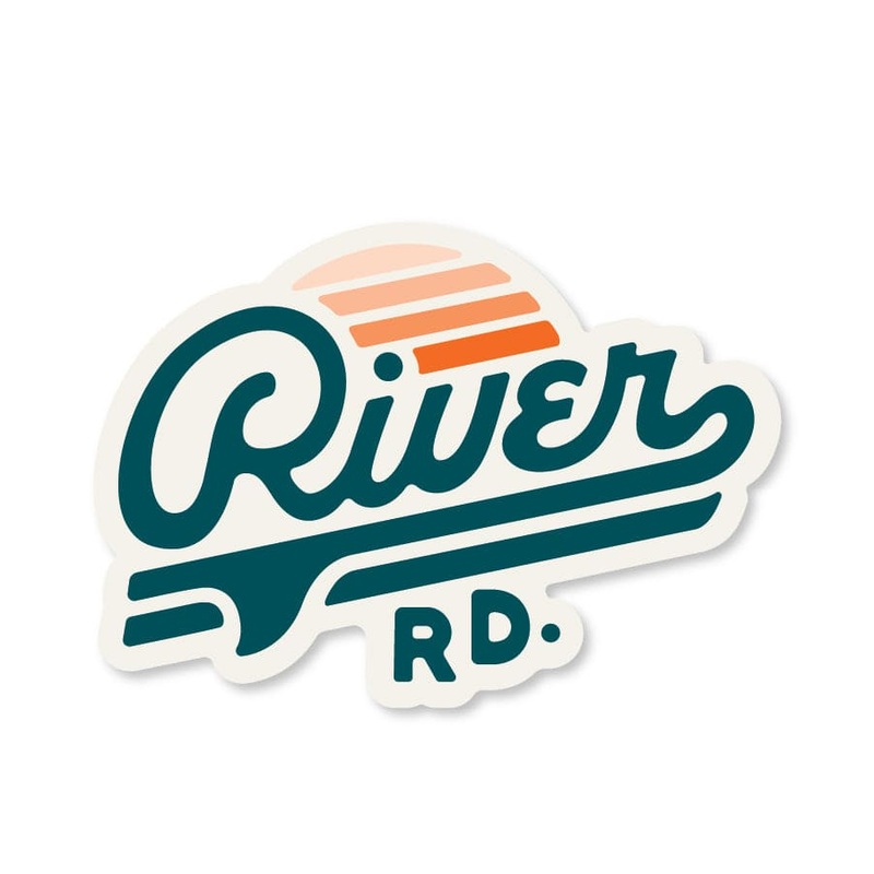 River Road Sun Sticker