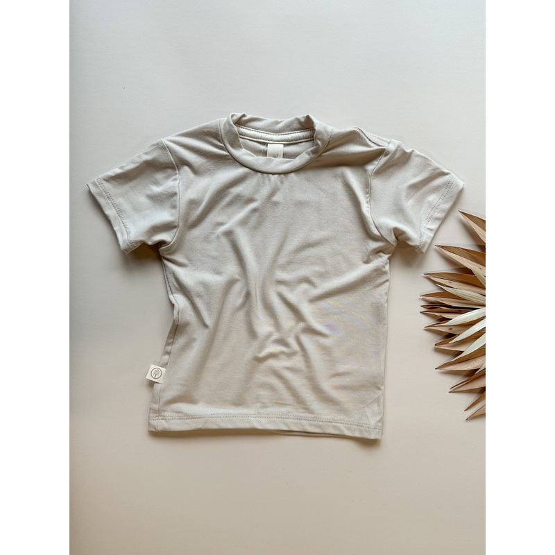 Short Sleeve Essential Tee | Sand | Luxury Bamboo