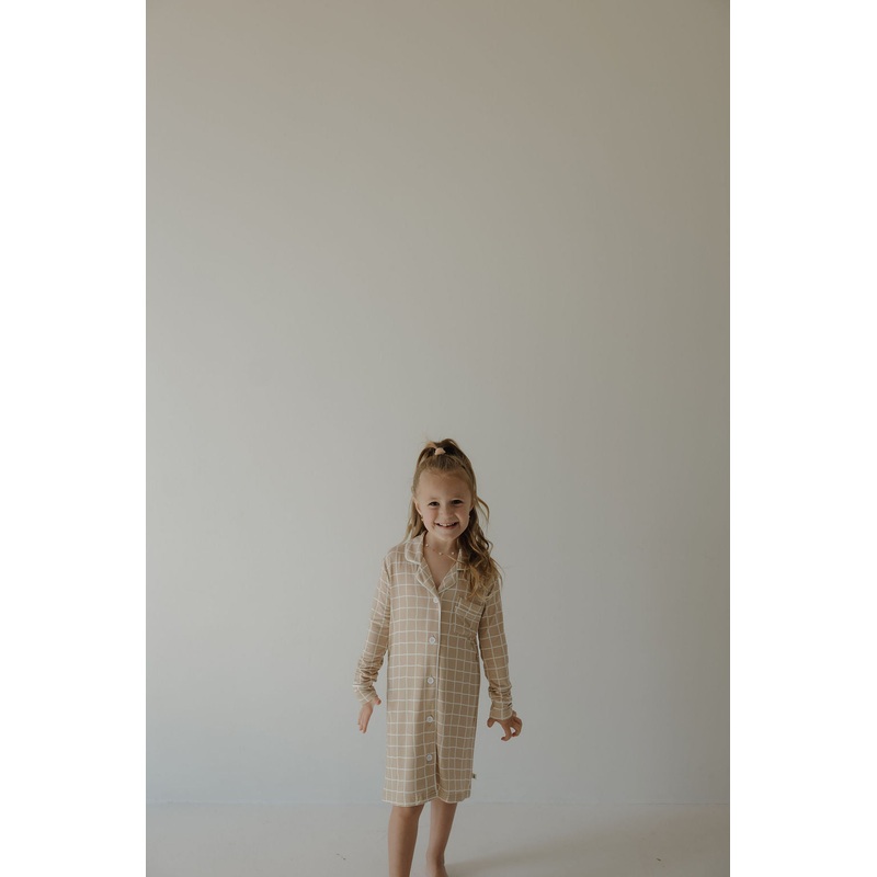Toddler Bamboo Sleeping Dress | Grid