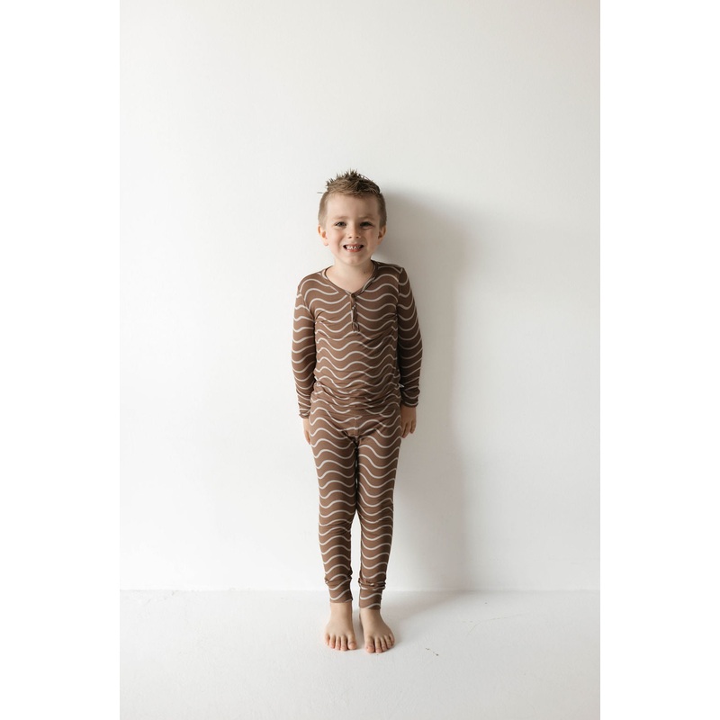 Bamboo Two Piece Pajamas | Static Waves