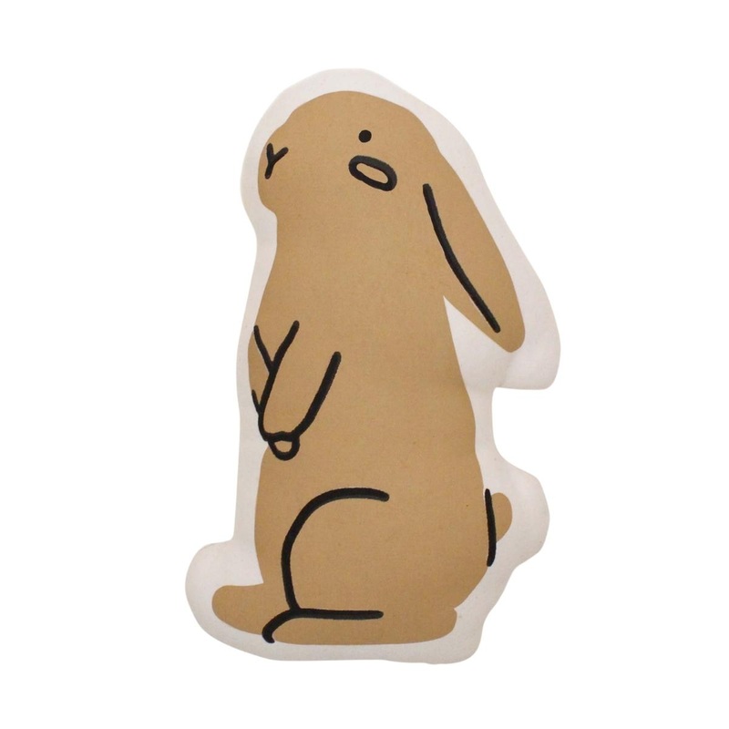 bunny pillow|Lavender|Tan