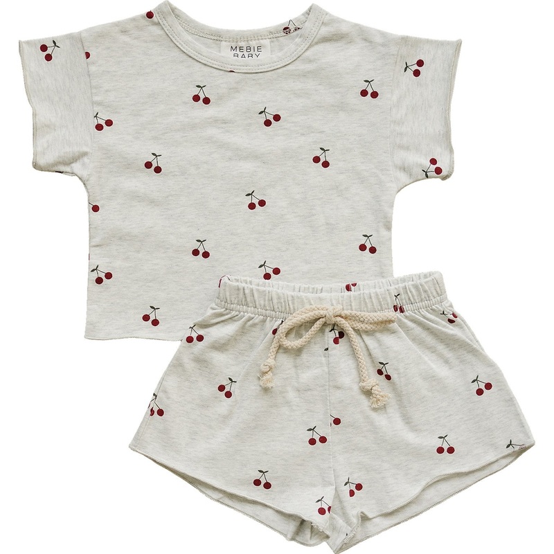 Cherries Short Set|0-3|3-6|6-12|18|2T|3T|4T|5T|6Y|7Y