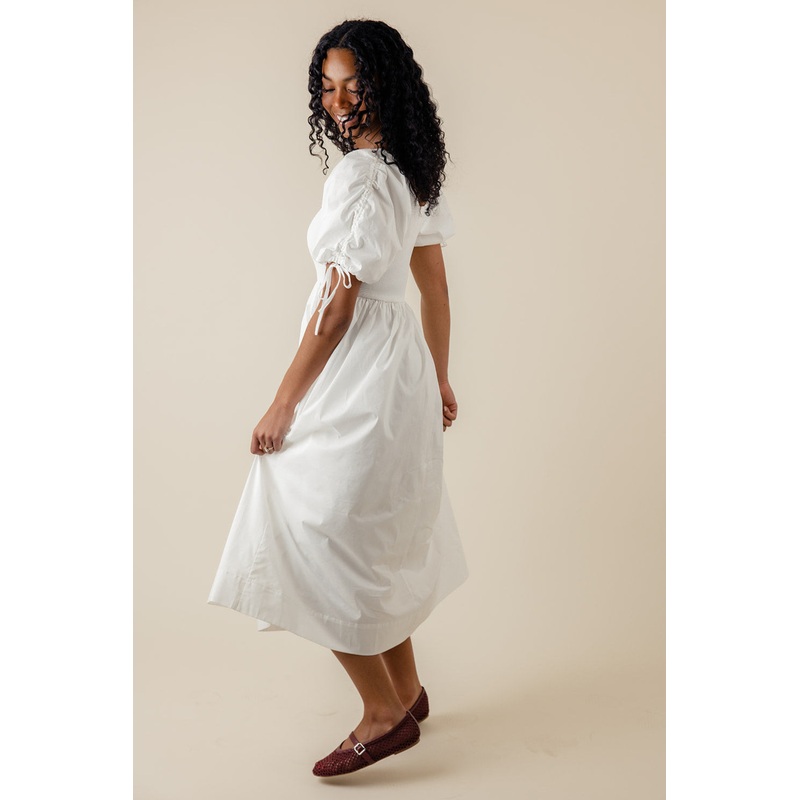 Crystal Clear Tie Dress|White|S|M|L|XL