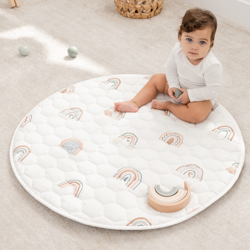 Play Mat with Non-Slip Bottom – Rainbow