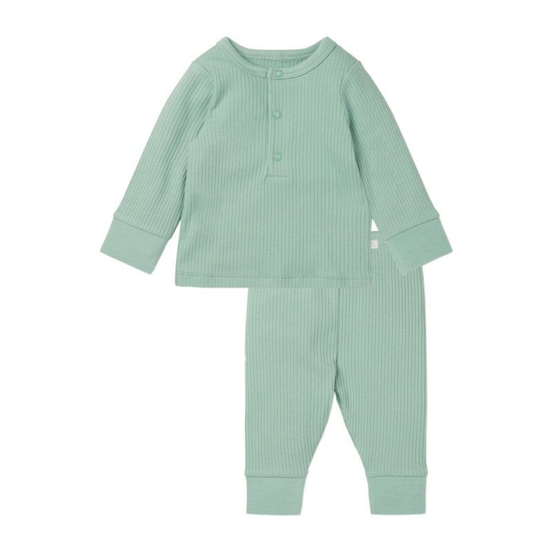 Ribbed Pajamas – Mint|6-9m|9-12m|12-18m|18-24m|2-3yr|3-4yr|4-5yr|5-6yr