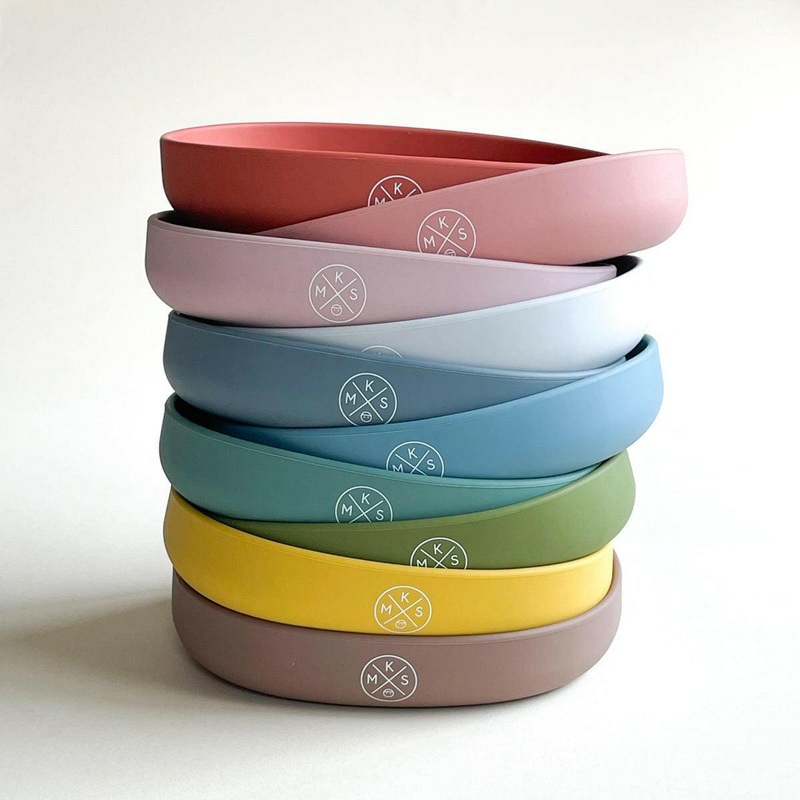Silicone Kids Plate|Beige|Taupe|Mustard|Brick|Dusty Pink|Lilac|Soft Pink|LIght Grey|Charcoal|Navy|Petrol|Duck|Army Green