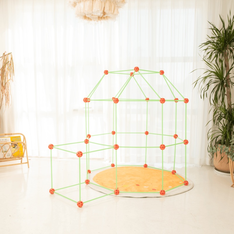 Tiny Land Glow in The Dark Kids Fort With 130 pcs
