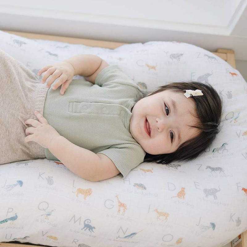 Animal Alphabet Oh So Soft Muslin Changing Pad Cover