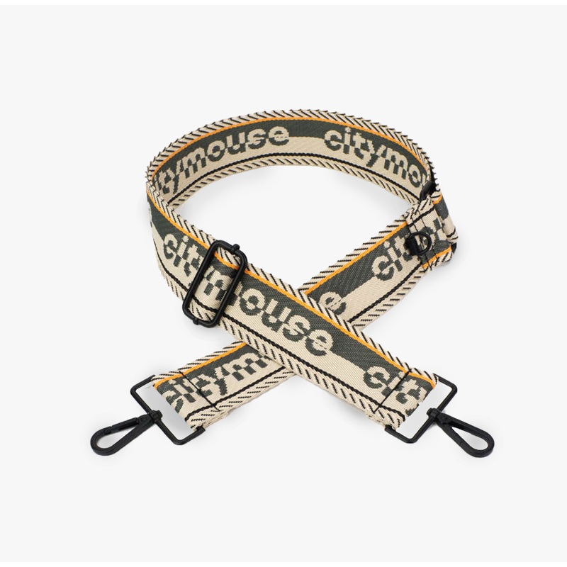 citymouse logo woven strap