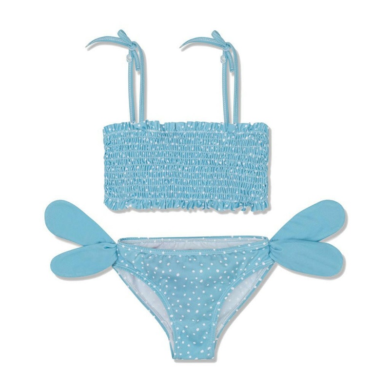 Dots Girl Bikini|2Y|3Y|4Y|5Y|6Y|8Y|10Y|Slate blue / dots